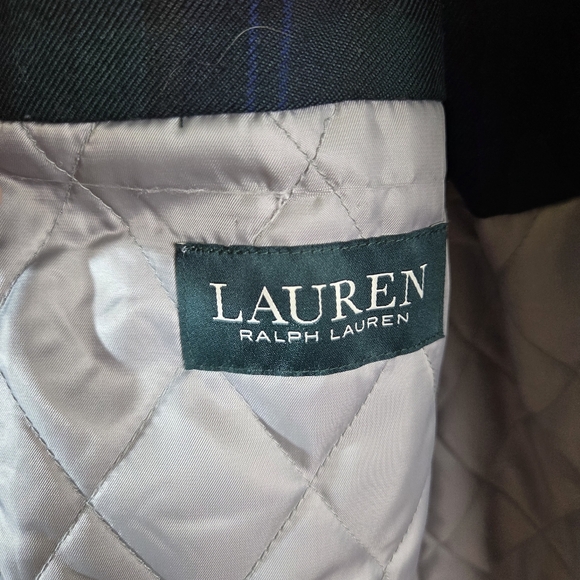 Ralph Lauren Men’s Gray Wool Blend Double Breasted Peacoat Jacket Coat 44 Long - Picture 12 of 13